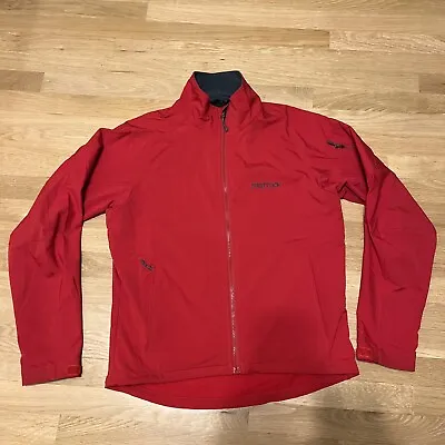 Marmot Mens Soft Shell Jacket Size Medium Red Full Zip Mid Weight Hiking • $22