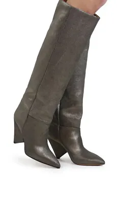 *NWOB*Retail $1195 ISABEL MARANT Lokyo Metallic Leather Boots Sz 37/7 • $425