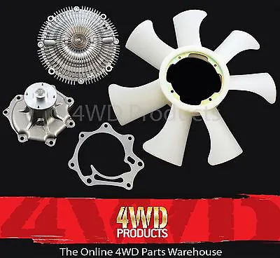 Fan Clutch/ Water Pump/ Fan Blade - For Nissan Patrol GU Y61 4.2TD TD42T (99-06) • $189