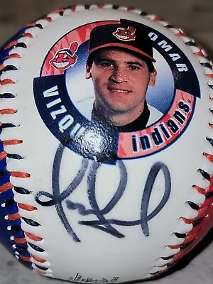 Omar Vizquel Cleveland Indians 1998 Stats MLB Fotoball Baseball Souvenir • $5