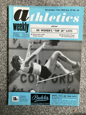 £6.99 • Buy ATHLETICS WEEKLY - 17th November 1973 - Andy Carter; Barbara Lawton