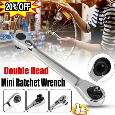 Mini Ratchet Wrench 1/4   Drive Socket And Screwdriver Driver Bit Nice • $5.48