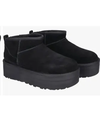 Mudd Platform Mini Shortie Boots SIZE : 7.5 Black NWT • $32.99