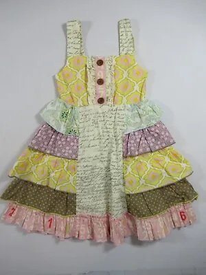 Mustard Pie Sleeveless Dress Girls 2T Cotton Spring Summer • $19.99