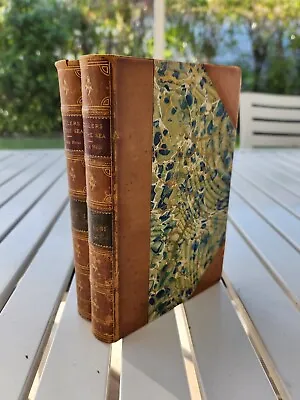 The Toilers Of The Sea By Victor Hugo 1888 2 Volume Set Leather • $60