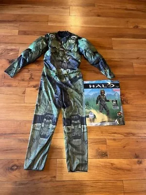 Halo Infinite Master Chief Muscle Padded Kids Costume: Youth Medium (7-8) • $10.99