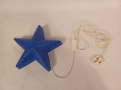 Ikea Smilia Blue Star Children's Bedroom Nightlight PAT Tested Working D42 Y478 • £5.95
