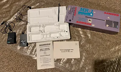 Samson MR-1 Micro-Receiver VHF Transmitter W Sony Microphone In Box W Manuals • $42.99