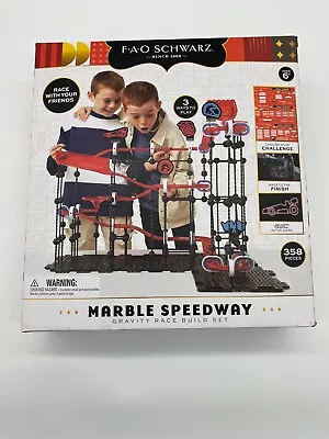 FAO Schwarz Marble Speedway Gravity Race Build Set PRE OWNED • $16.14