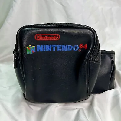 Official (Nintendo 64) N64 Leather Travel Bag Fanny Pack Pak Vintage • $23.96