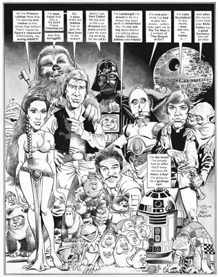 Star Wars Retro Recreation Art By Gary Martin Mad Magazine • $1300