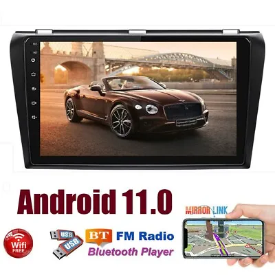 Android 12.0 Car Stereo Radio Head Unit 9  GPS For Mazda 3 2004-2009 OBD DVR USA • $103.85