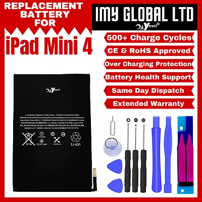 £13.95 • Buy OHYESIT® Genuine Replacement Battery For Apple IPad Mini 4 A1546 5124mAh Tools