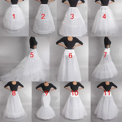 Wedding Petticoat Prom Dress Bridal Slip Hoops Skirt Underskirt Crinoline Stocks • $11.39