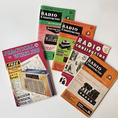 Vintage Radio Constructor Magazine 1950’s Assorted • £18.99