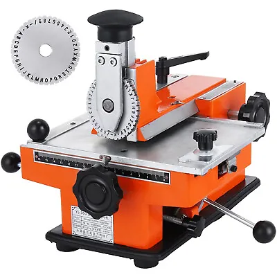 Semi-Auto Stamping Embossing Machine 4mm Metal MarkingTag Plate Dog Tag Printer • $159.90