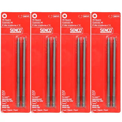 Senco EA0141 #2 Square Duraspin Drive Drill Bit 2-Count (4-Pack) (Retail) • $34.95