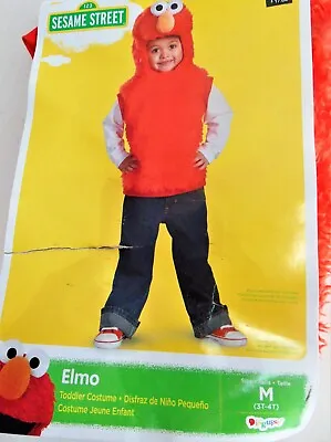 Disquise Elmo Toddler Medium M 3T-4T Costume Dress Up Halloween Sesame Street • $14.95