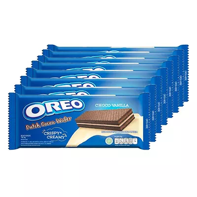 8x Oreo 140g Double Choc Dutch Cocoa Vanilla Wafer Crisp Cookie Biscuits/Snack  • $28