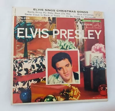 Elvis Presley  Sings Christmas Songs  RCA Victor EPA-4108 Replacement Cover Only • $9