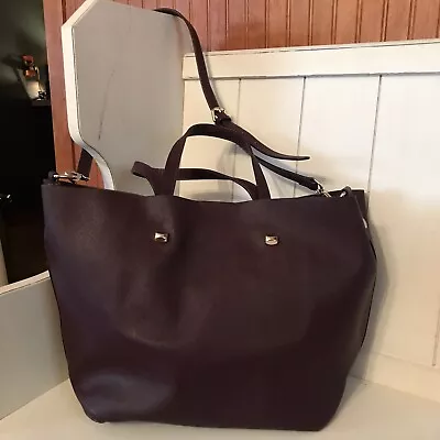 Monserat De Lucca Deep Purple / Plum XL Tote 2 Way Carryall - Removable Liner • $24.99