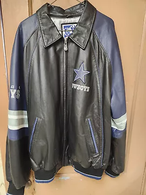 DALLAS COWBOYS Carl Banks G-III Leather Jacket Xl • $150