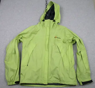Moonstone Jacket Women Large Light Green Hooded Ski Rain Windbreaker Ripstop • $29.99