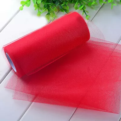 Colorful Tissue Tulle Paper Roll Spool Craft Wedding Birthday Decor Red • £7.12