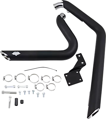 VH Shortshots Staggered Exhaust Pipe System Black Harley Softail Deuce 00-07 • $599.99