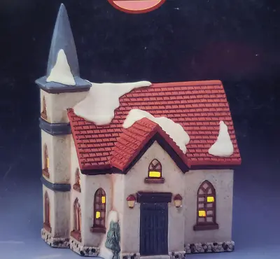 Memories Collection Illuminated Country Church Christmas Village VTG • $14.97