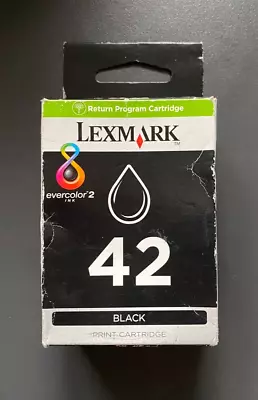 Genuine Lexmark Ink - 42 BLACK / X7575 X7675 X9575 Z1520 (INC VAT) BOXED • £7.50