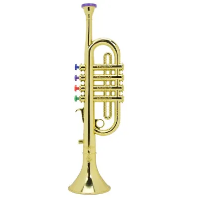 £15.28 • Buy Kid Trumpet Golden Coated ABS Children Preschool Music Toy Gift Wind Instrument