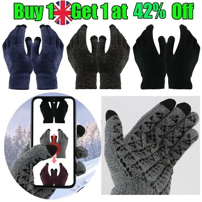 Thermal Cycling Gloves TouchScreen Anti-Slip Windproof Winter Men Women Warm UK • £3.28