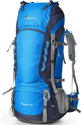 Hiking Backpack 80L Waterproof Mountaineering Backpack Large Camping • £69.99