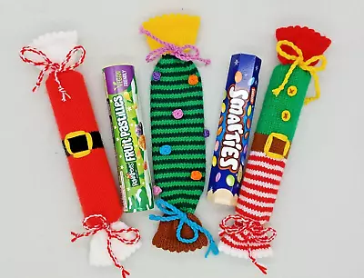 KNITTING PATTERN 🎄Christmas Cracker DK Smartie Tube SWEET TUBE EASY Decoration  • £1.99