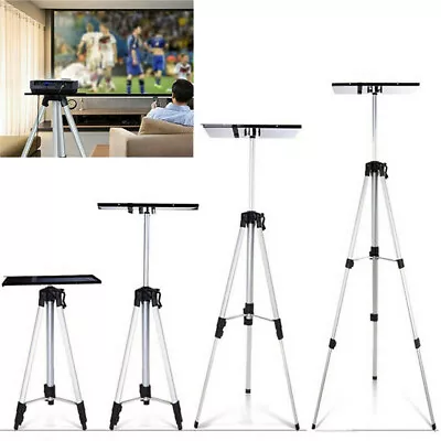 Aluminum Tripod Projector Stand Height Adjustable Laptop Computer Video Holder • £26.98