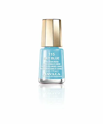 Mavala Free-of-12 Harmful Ingredients Mini Nail Polish Sky Blue Baby Mint Light • $8