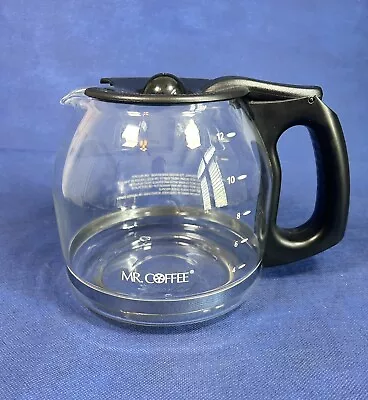 MR COFFEE 12 Cup Replacement Glass Carafe Decanter Pot Black Lid & Handle  -D101 • $9.95