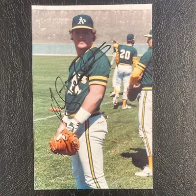 MLB Oakland A’s Mickey Tettleton-C Autograph Personal Picture Mid 1980’s Vintage • $19