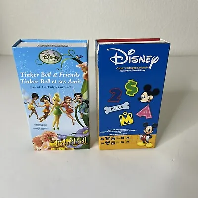 Disney Mickey Font And Tinkerbell And Friends Cricut Cartridges • $16.95