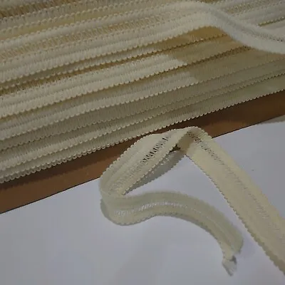 FULL CARD 23.5 Metres Of 21mm Wide Soft Vintage Webbing Braid Cream • £10