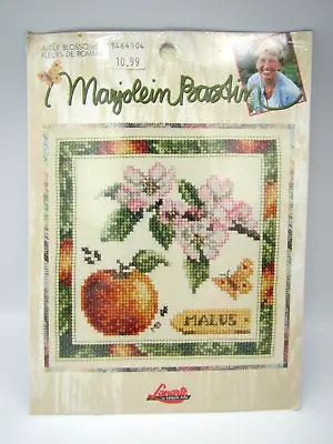 LANARTE Marjolein Bastin APPLE BLOSSOMS Counted Cross Stitch Kit # 115614 • $19.99