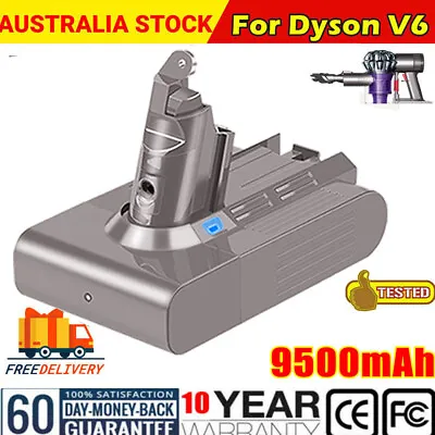 9500mAh Battery For Dyson V6 DC58 Animal DC59 DC61 DC62 SV03 SV06 SV09 DC72 SV04 • $30.99