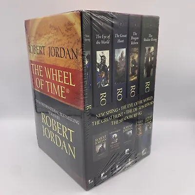 New Sealed Robert Jordan The Wheel Of Time 5-Book Boxed Set Fantasy Novels • $68.16