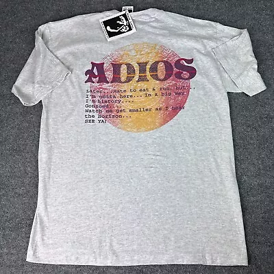 Senor Lopez T-Shirt Men's XL Gray Adios Vintage Deadstock Condition Made In USA • $19