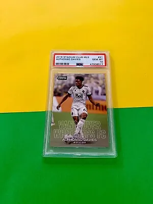 PSA 10 Alphonso Davies 2018 Topps Stadium Club MLS Bayern Rookie World Cup 2022 • £219.99