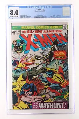 X-Men #95 - Marvel Comics 1975 CGC 8.0   Death   Of Thunderbird. 3rd Appearance  • $165