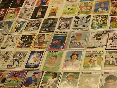 LARGE VINTAGE 1950's-1970's SPORTS CARD COLLECTION! WINNER GETS ALL!!!!! • $0.01