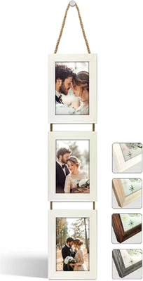 Cornice Foto Collage Con Corde E Clip - Per Parete, Personalizzabile Con Ricordi - Foto 12