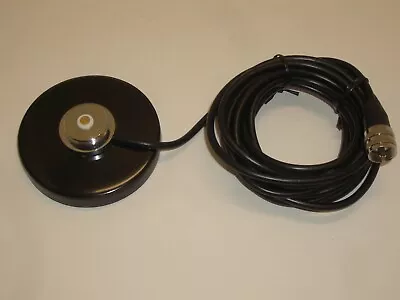 JETSTREAM JTM8NMO 3.5in MAGNETIC MAGNET NMO ANTENNA MOUNT W/ 12FT RG-58U COAX • $33.95